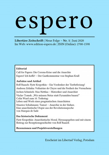 Jochen Knoblauch, Markus Henning, Rolf Raasch, Jochen Schmück: espero 1 (EBook, German language, 2020, Libertad Verlag)