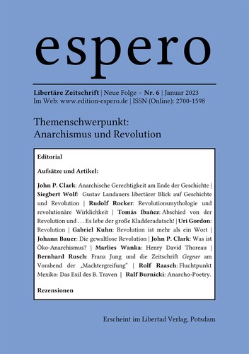Jochen Knoblauch, Markus Henning, Rolf Raasch, Jochen Schmück: espero 6 (EBook, German language, 2022, Libertad Verlag)